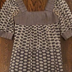 Development Gray Dress with Pouff Sleeves Size 2